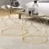 Nesting Tables Set of 2 - Gold, Glass