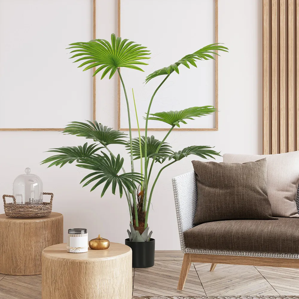 Palm Tree Artificial Plant Pot 145cm - Green