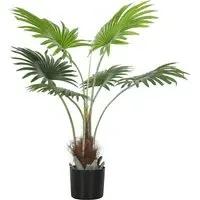 Palm Tree Artificial Plant Pot 94cm - Green