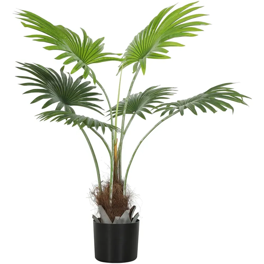 Palm Tree Artificial Plant Pot 94cm - Green image