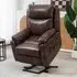 Power Lift Electric Recliner Chair with Remote - Brown