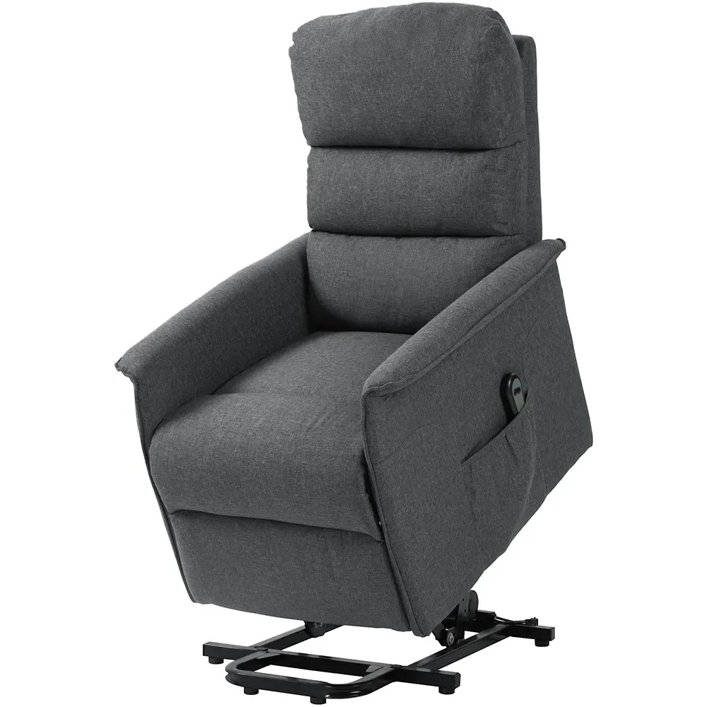 Power Lift Electric Recliner Chair with Remote - Dark Grey