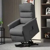 Power Lift Electric Recliner Chair with Remote - Dark Grey