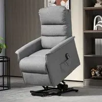 Power Lift Electric Recliner Chair with Remote - Grey