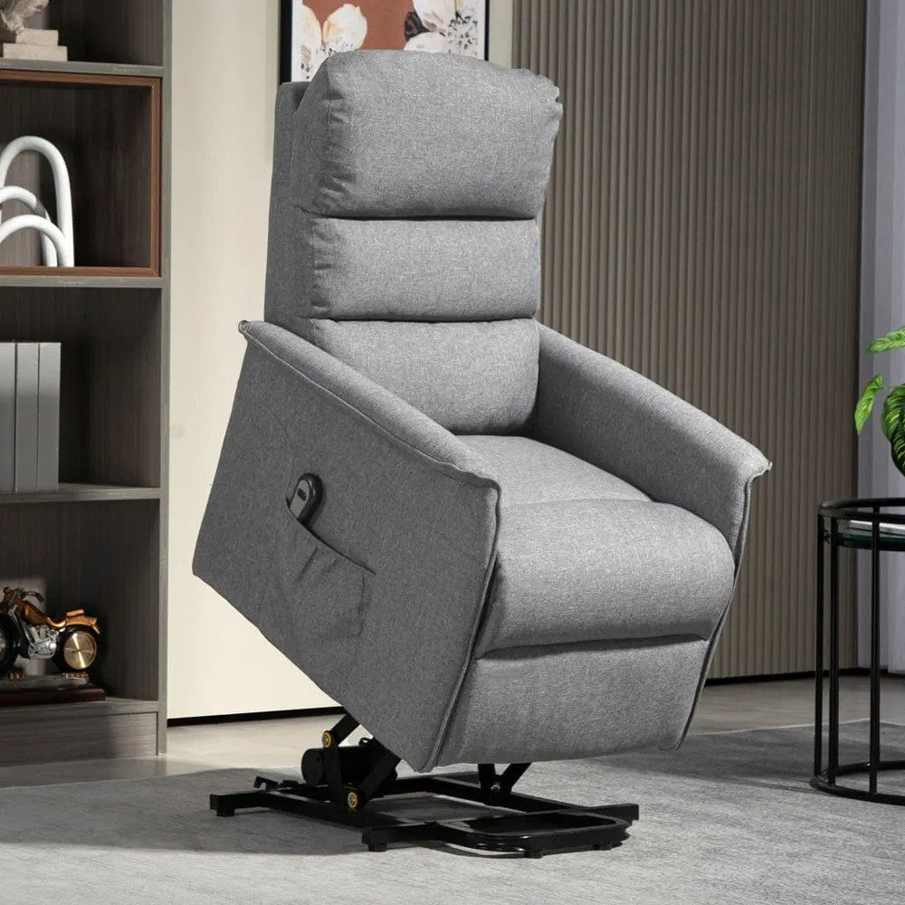 Power Lift Electric Recliner Chair with Remote - Grey image