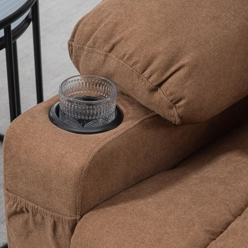 Power Lift Recliner Chair with Remote - Brown