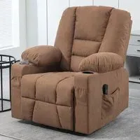 Power Lift Recliner Chair with Remote - Brown