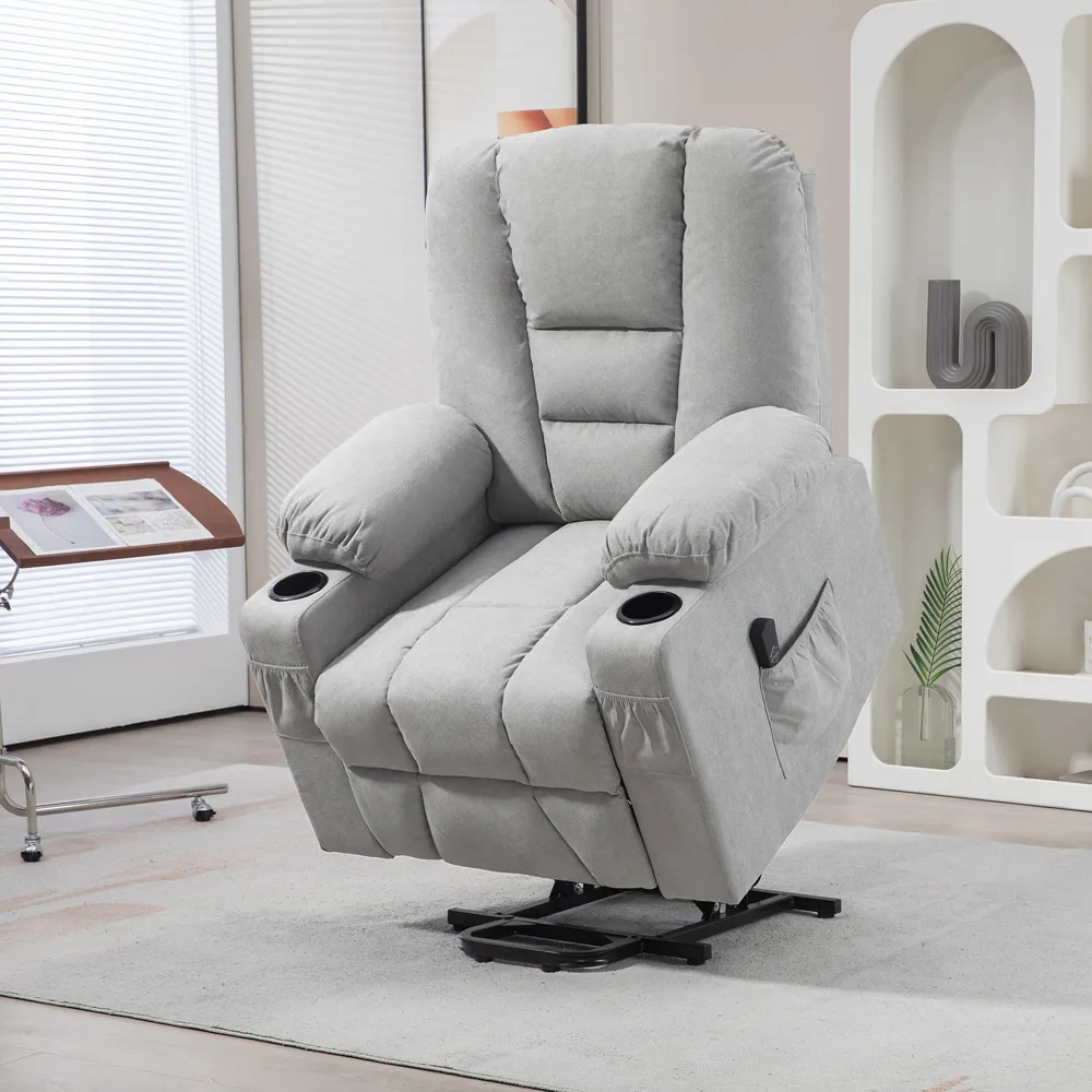 Power Lift Recliner Chair with Remote - Grey