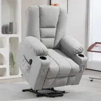 Power Lift Recliner Chair with Remote - Grey