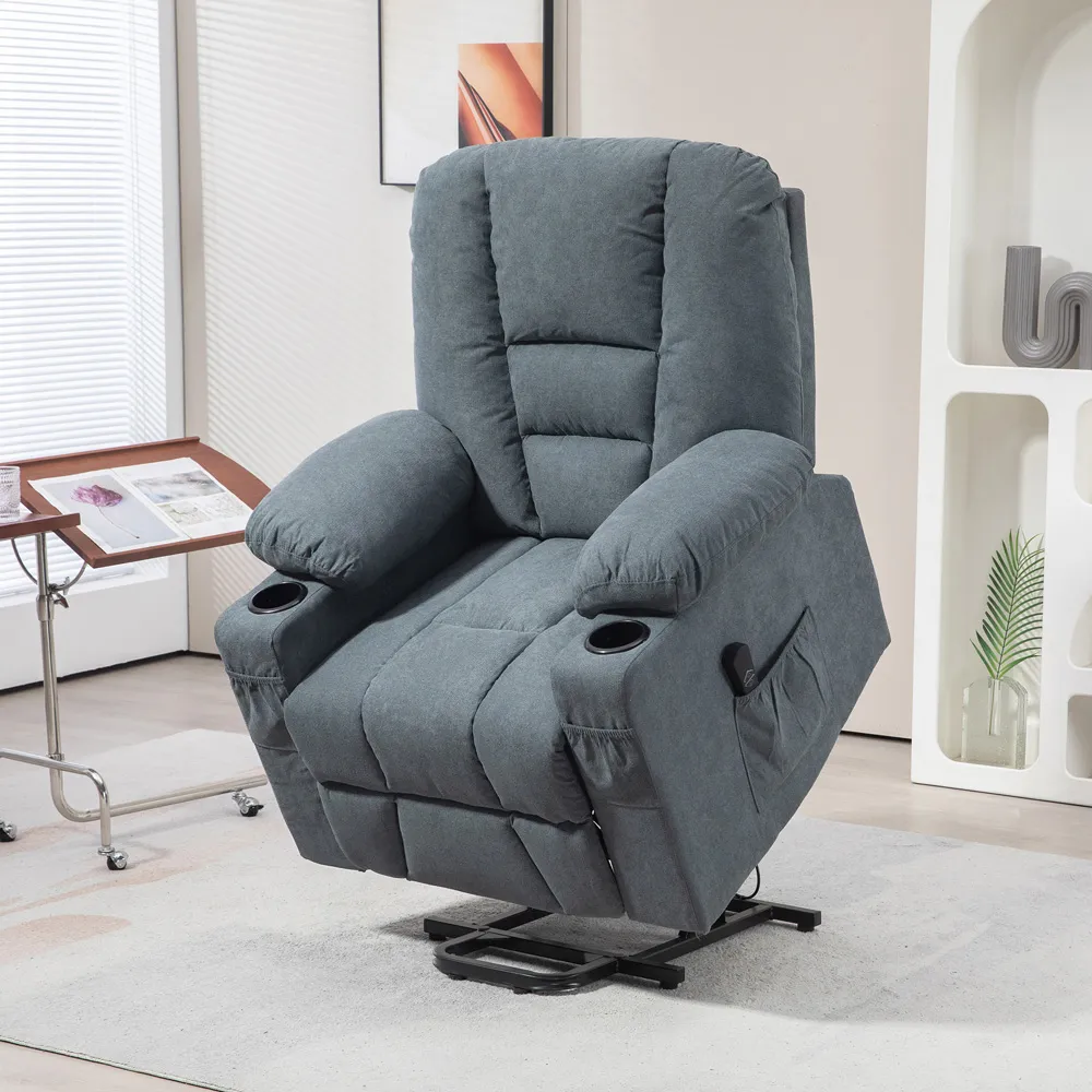 Power Lift Recliner Chair with Remote - Grey