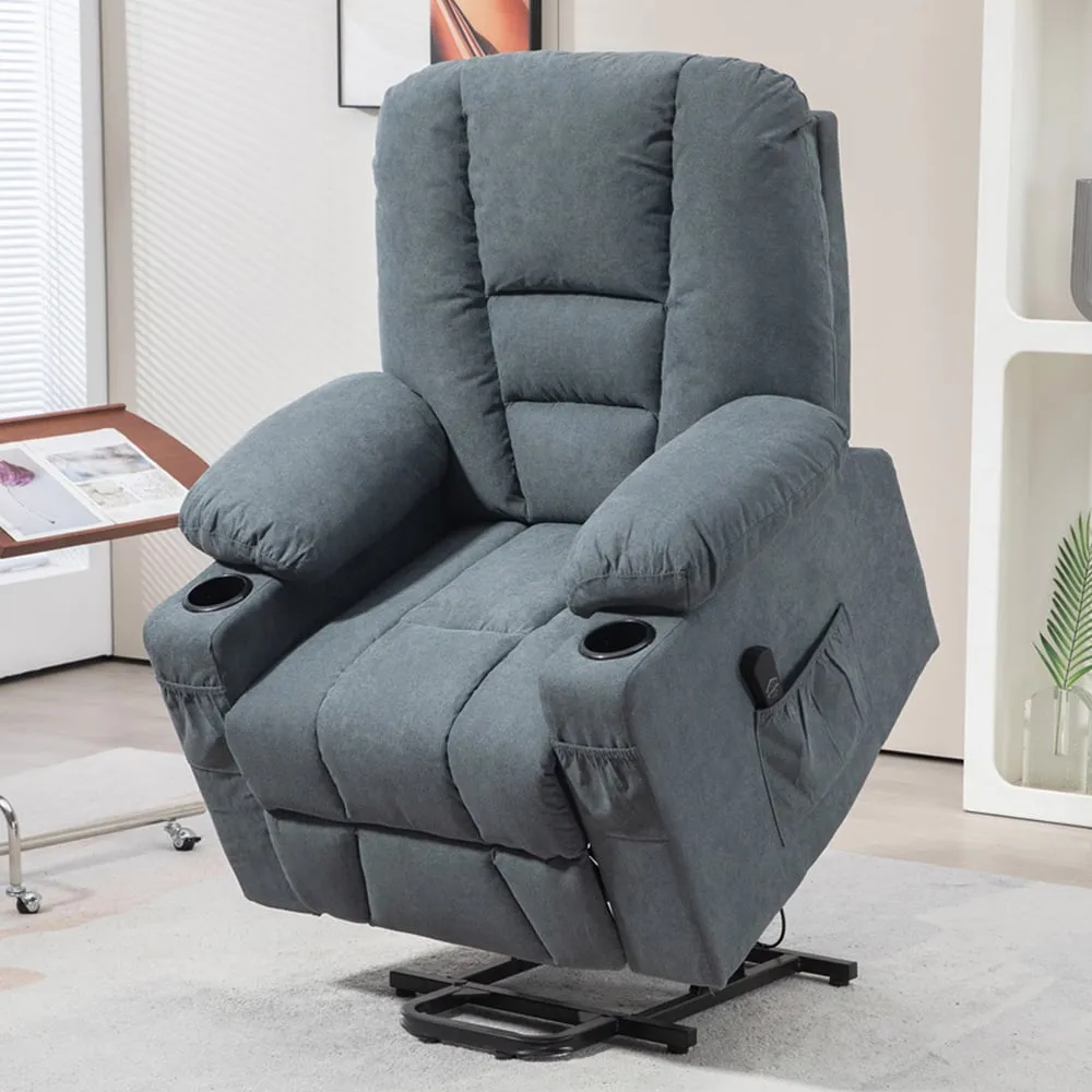 Power Lift Recliner Chair with Remote - Grey