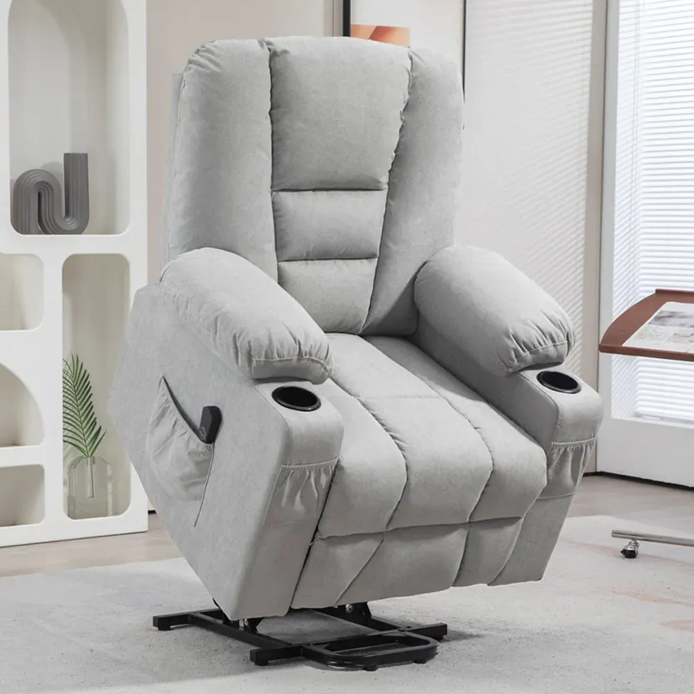 Power Lift Recliner Chair with Remote - Grey