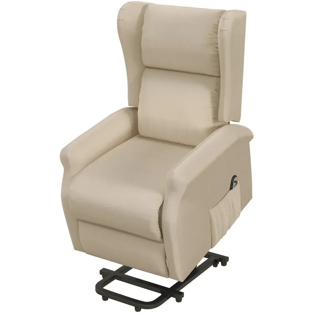 Power Lift Recliner Chair with Remote - White, Fabric