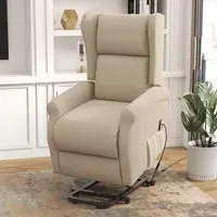 Power Lift Recliner Chair with Remote - White, Fabric