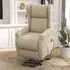 Power Lift Recliner Chair with Remote - White, Fabric
