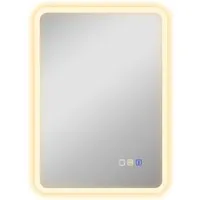 Rectangle LED Bathroom Mirror with Bluetooth - Silver