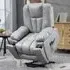 Riser and Recliner Chair with Massage - Charcoal Grey, Faux Leather