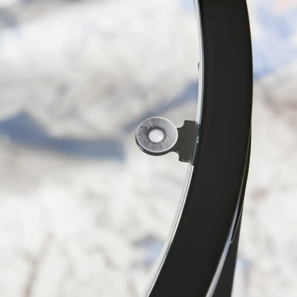 Round Nesting Tables Set of 2 - Black, Glass