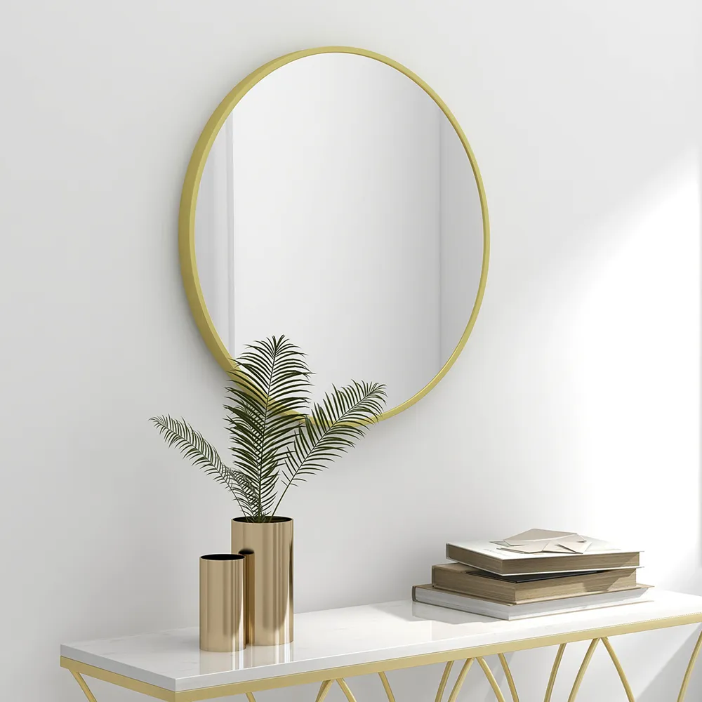Round Wall Mirror - Gold
