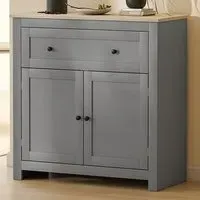 Sideboard Storage Cabinet with Adjustable Shelf - Grey