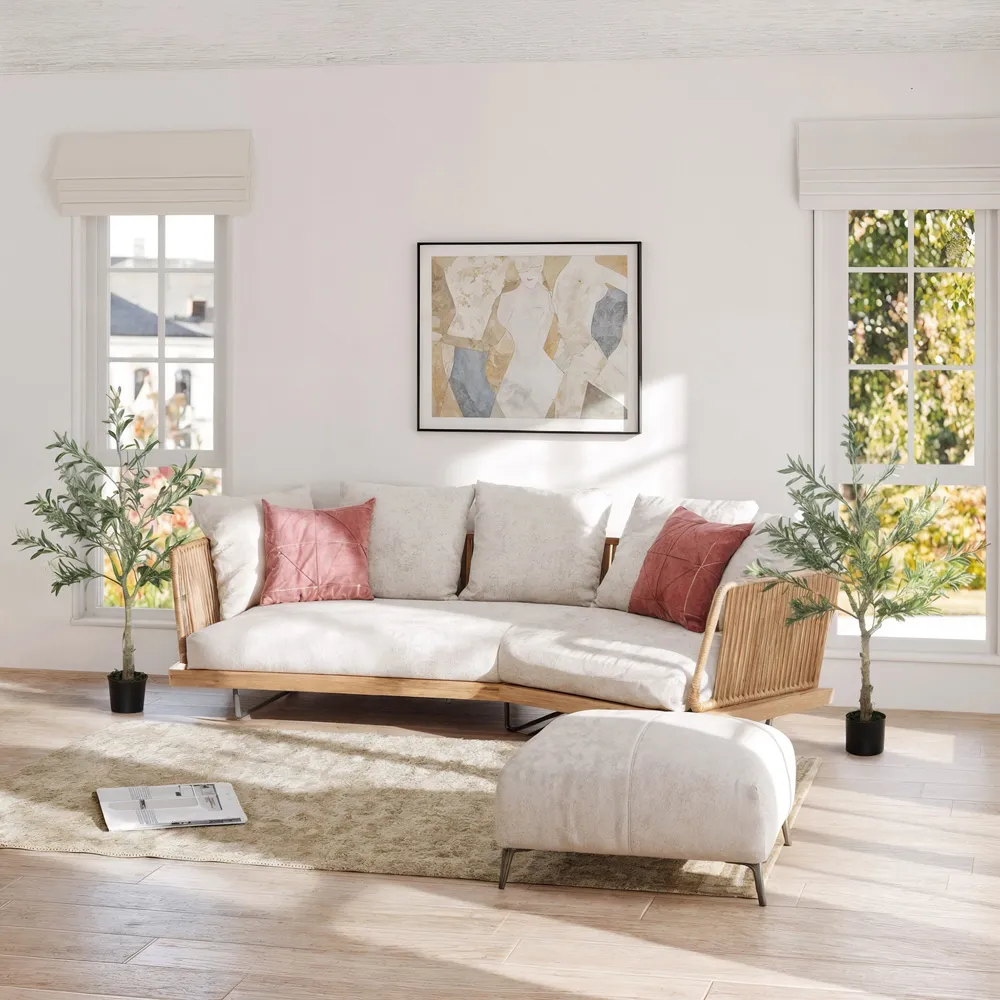 Silk Olive Tree Artificial Plant Pot 120cm 2 Pack - Green