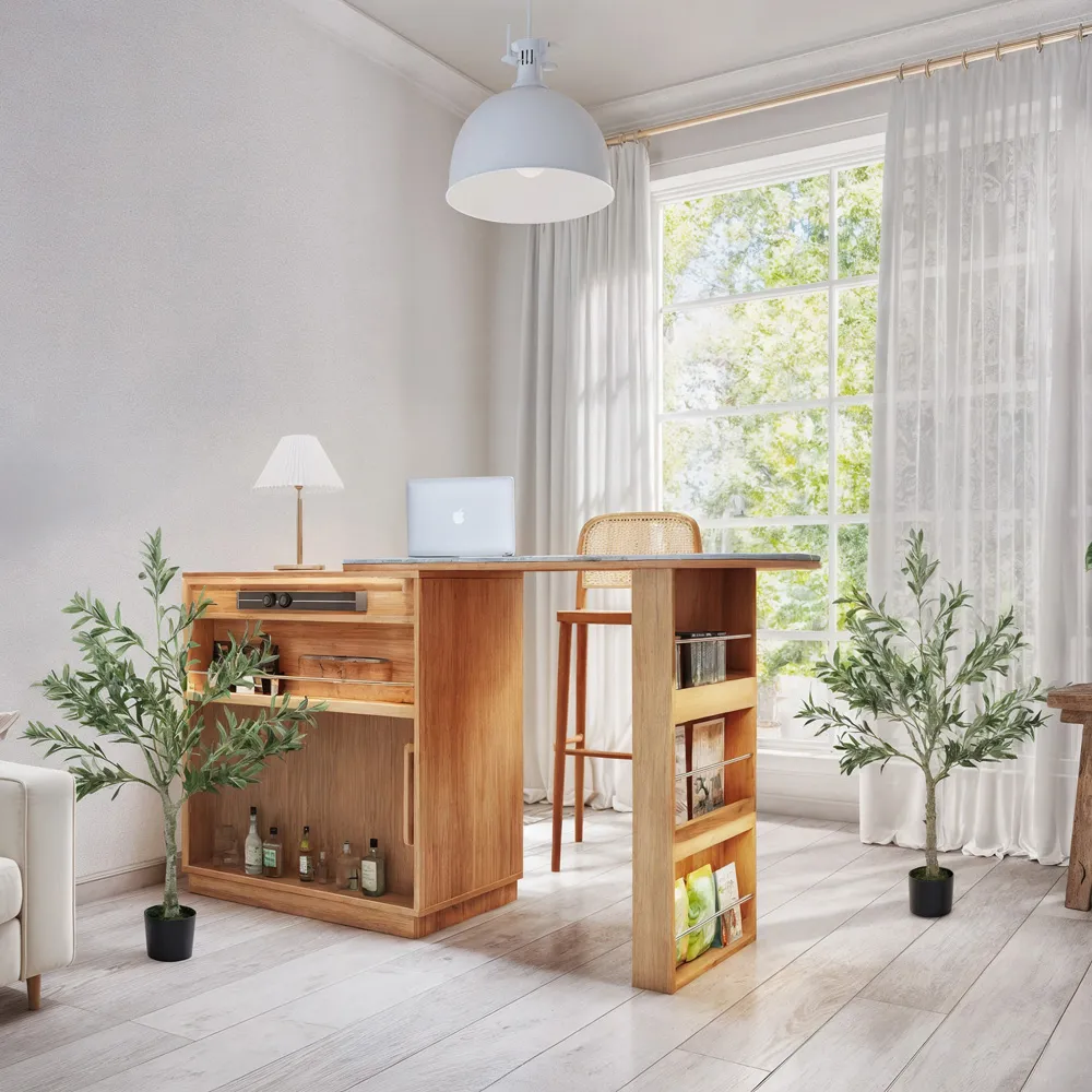 Silk Olive Tree Artificial Plant Pot 120cm 2 Pack - Green