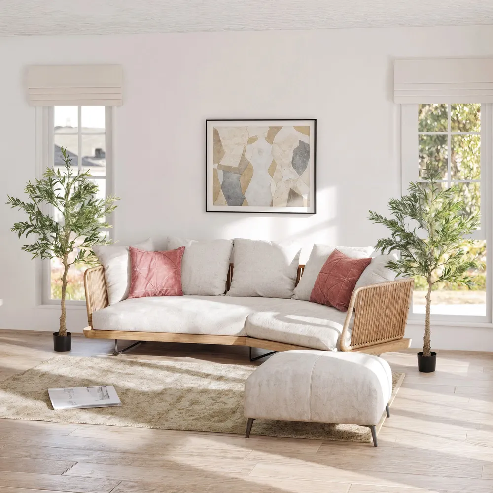 Silk Olive Tree Artificial Plant Pot 150cm 2 Pack - Green