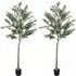 Silk Olive Tree Artificial Plant Pot 180cm 2 Pack - Green