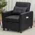 Single Convertible Chair Bed - Black