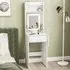 Single Drawer Dressing Table with LED Mirror - White