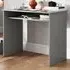 Single Shelf Computer Desk with Storage - Grey