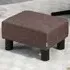 Small Footstool - Brown, Linen
