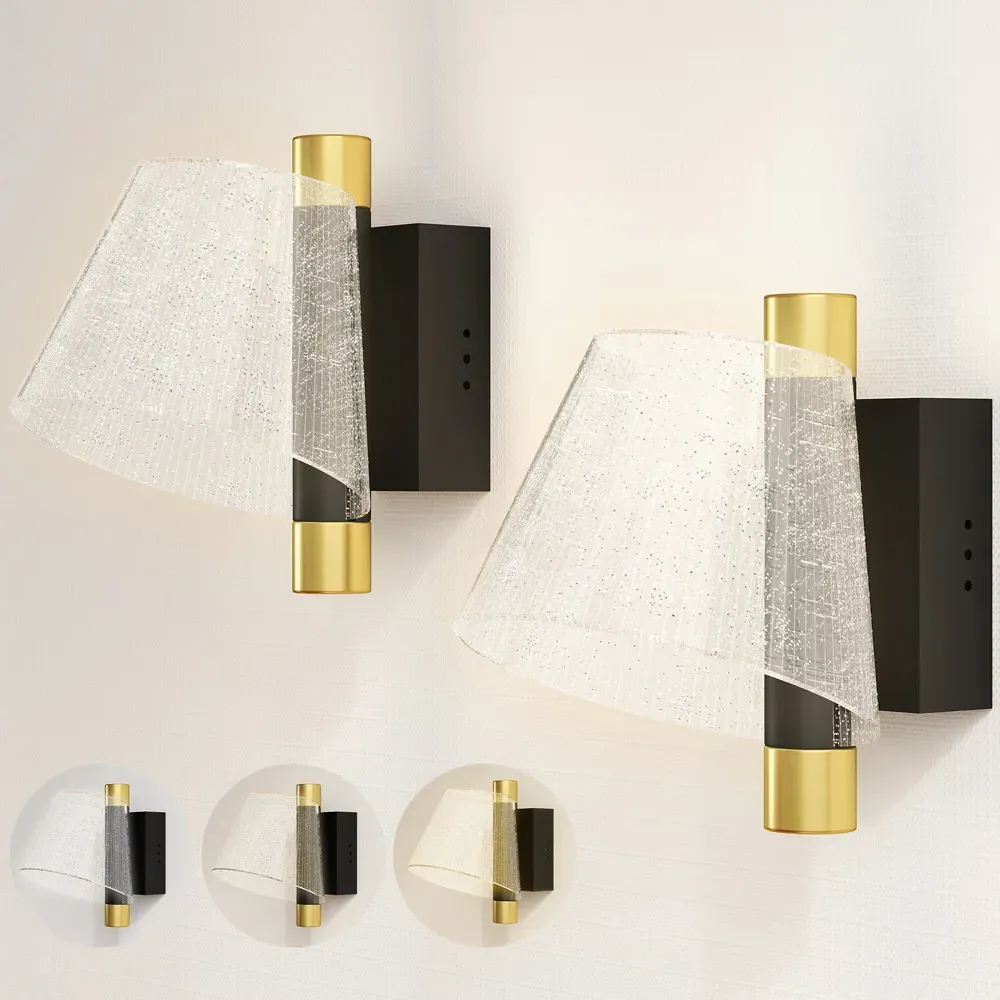 Starry LED Wall Light 2 Pack - Black