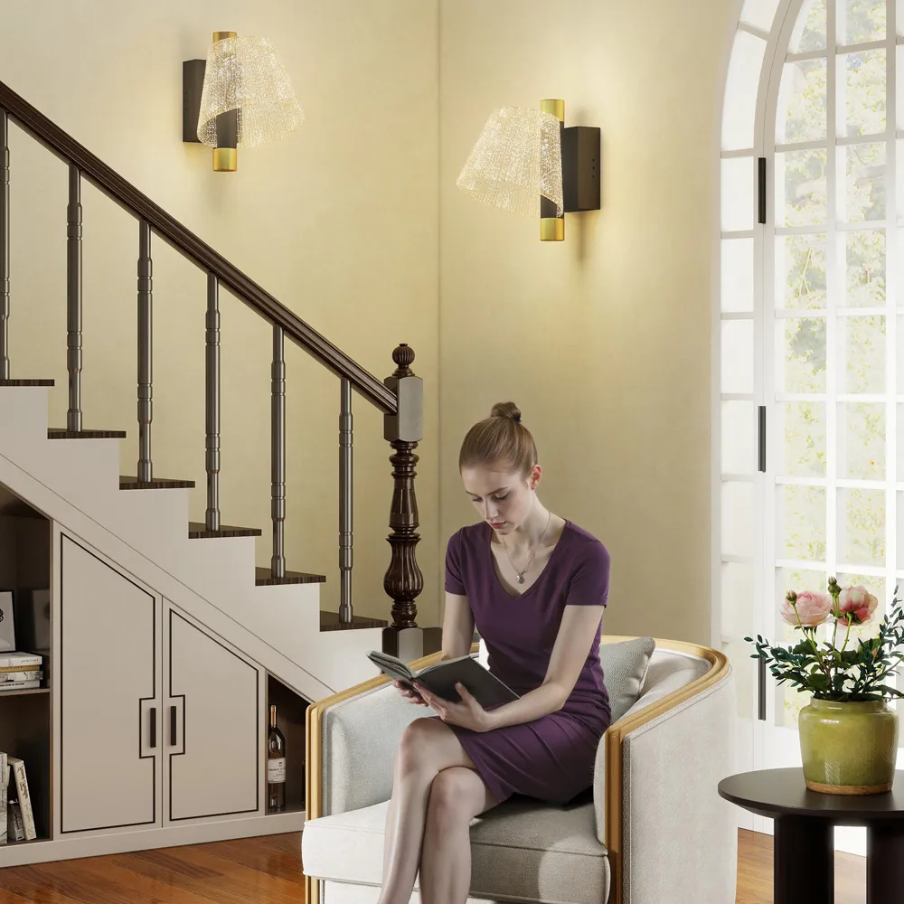 Starry LED Wall Light 2 Pack - Black