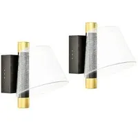 Starry LED Wall Light 2 Pack - Black