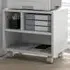 Storage Printer Cart on Wheels - White