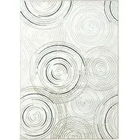 Swirl Pattern Allergy Friendly Rug - Cream