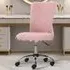 Swivel Armless Vanity Chair - Pink
