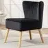Tub Accent Chair - Black, Velvet