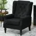 Tufted Club Accent Chair - Black, Fabric