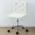 Vanity Chair with Rolling Wheels - White