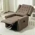 Wingback Electric Power Lift Recliner Armchair - Brown