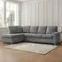 Alcott 6-Seater L-Shaped Corner Sofa - Grey, Jumbo Cord