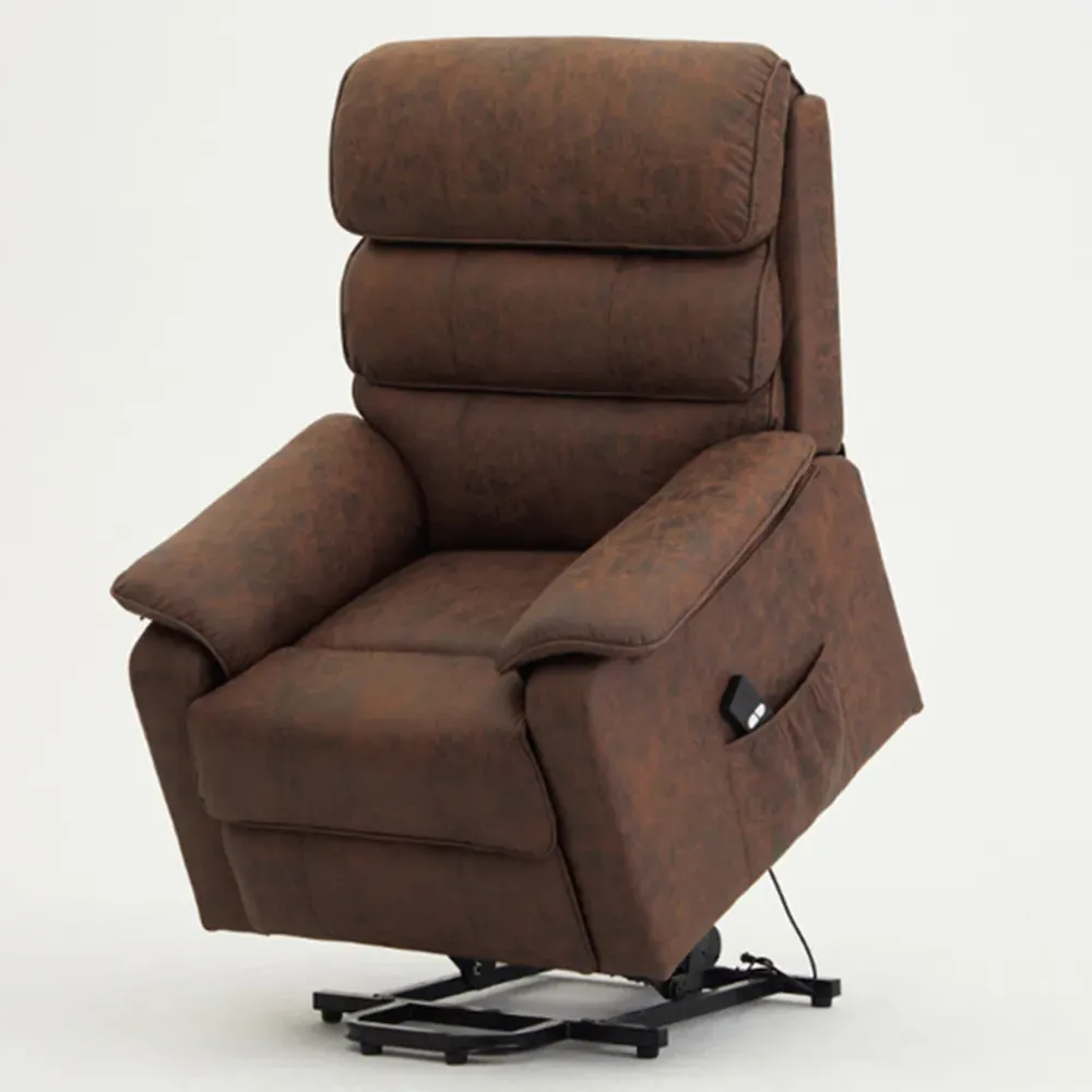 Blair Electric Recliner Chair with Lift - Brown