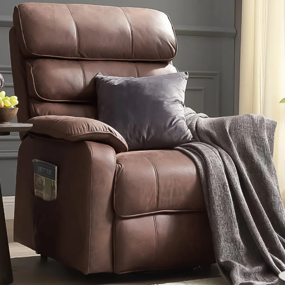 Blair Electric Recliner Chair with Lift - Brown image