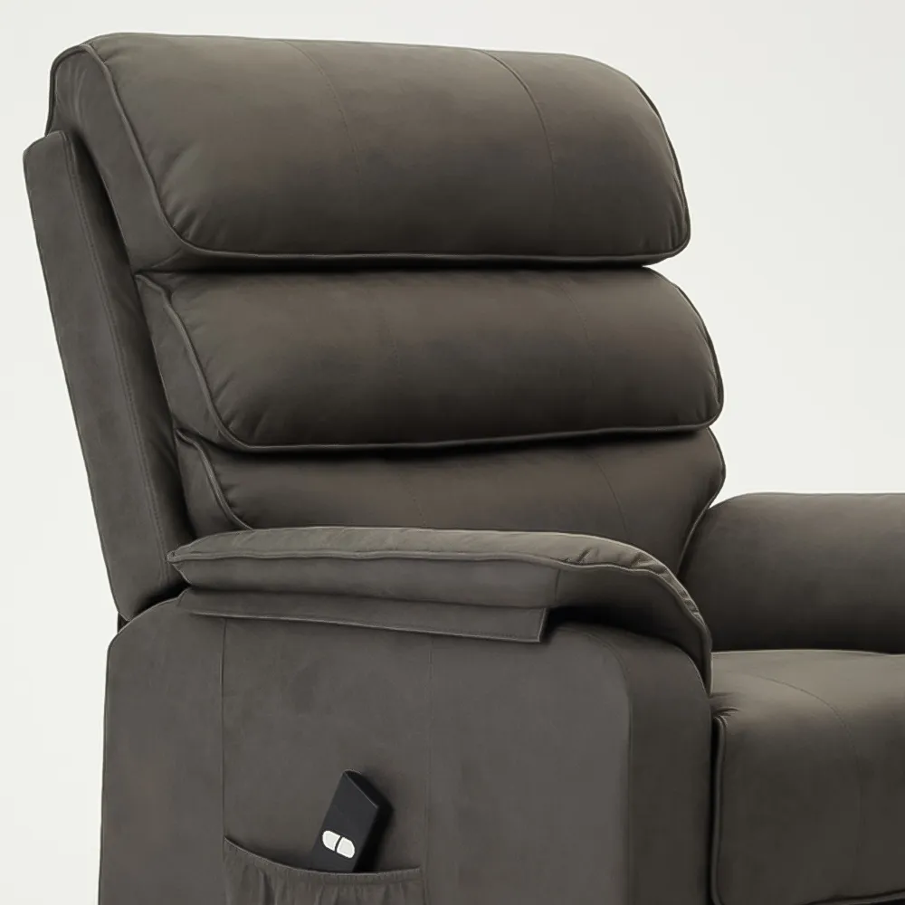 Blair Electric Recliner Chair with Lift - Dark Grey