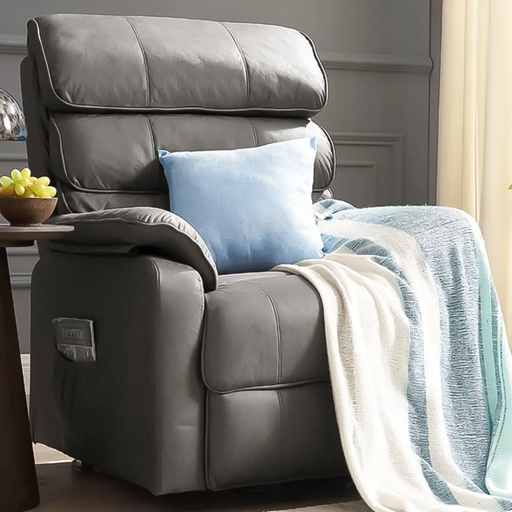 Blair Electric Recliner Chair with Lift - Dark Grey