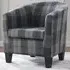 Canberra Tub Chair - Grey, Tartan