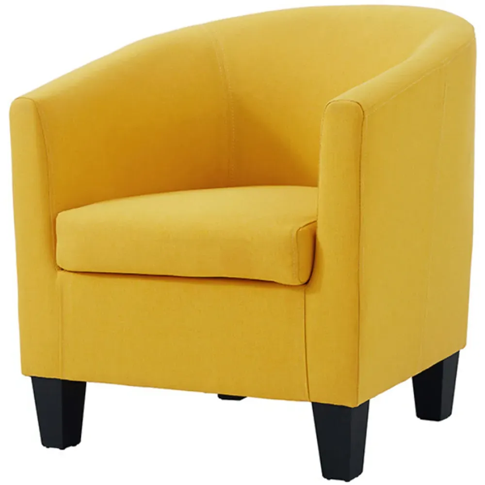 Canberra Tub Chair - Mustard