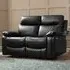 Carson 2-Seater Electric Recliner Sofa - Black, Faux Leather